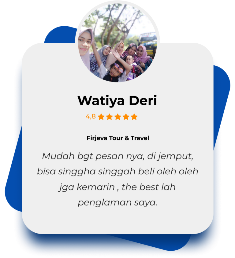 Testimoni pelanggan Watiya Deri tentang layanan travel Medan ke Pekanbaru